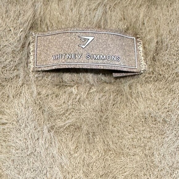 Gymshark Whitney Simmons High-Waisted Shorts Womens Size XS Eyelash Knit - BROWN - Picture 5 of 11